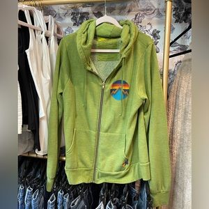 Aviator Nation Jungle Green All seasons Zip Hoodie - like new